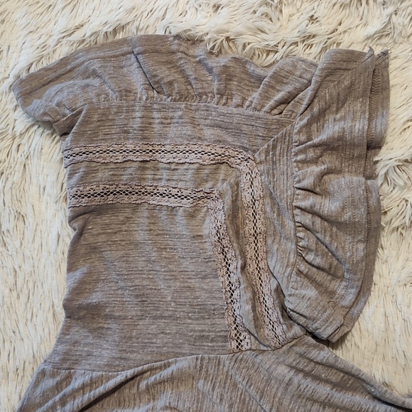 Entro Light Gray Ruffle Cardigan - Picture 4 of 9